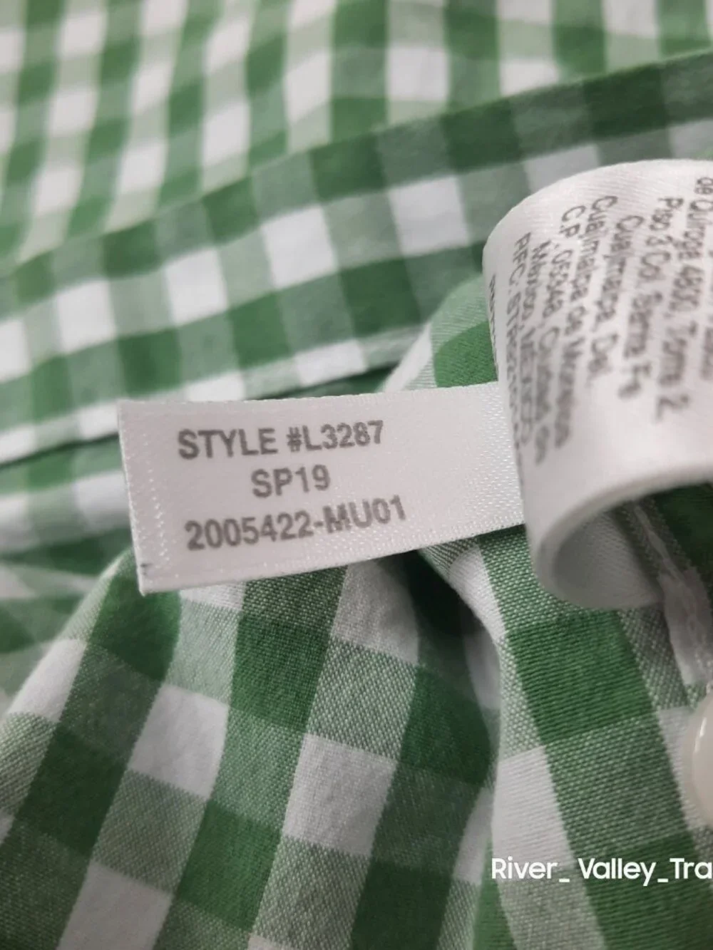 J.Crew Mens Small Gingham Check Long Sleeve Button Down Shirt Slim Fit Green